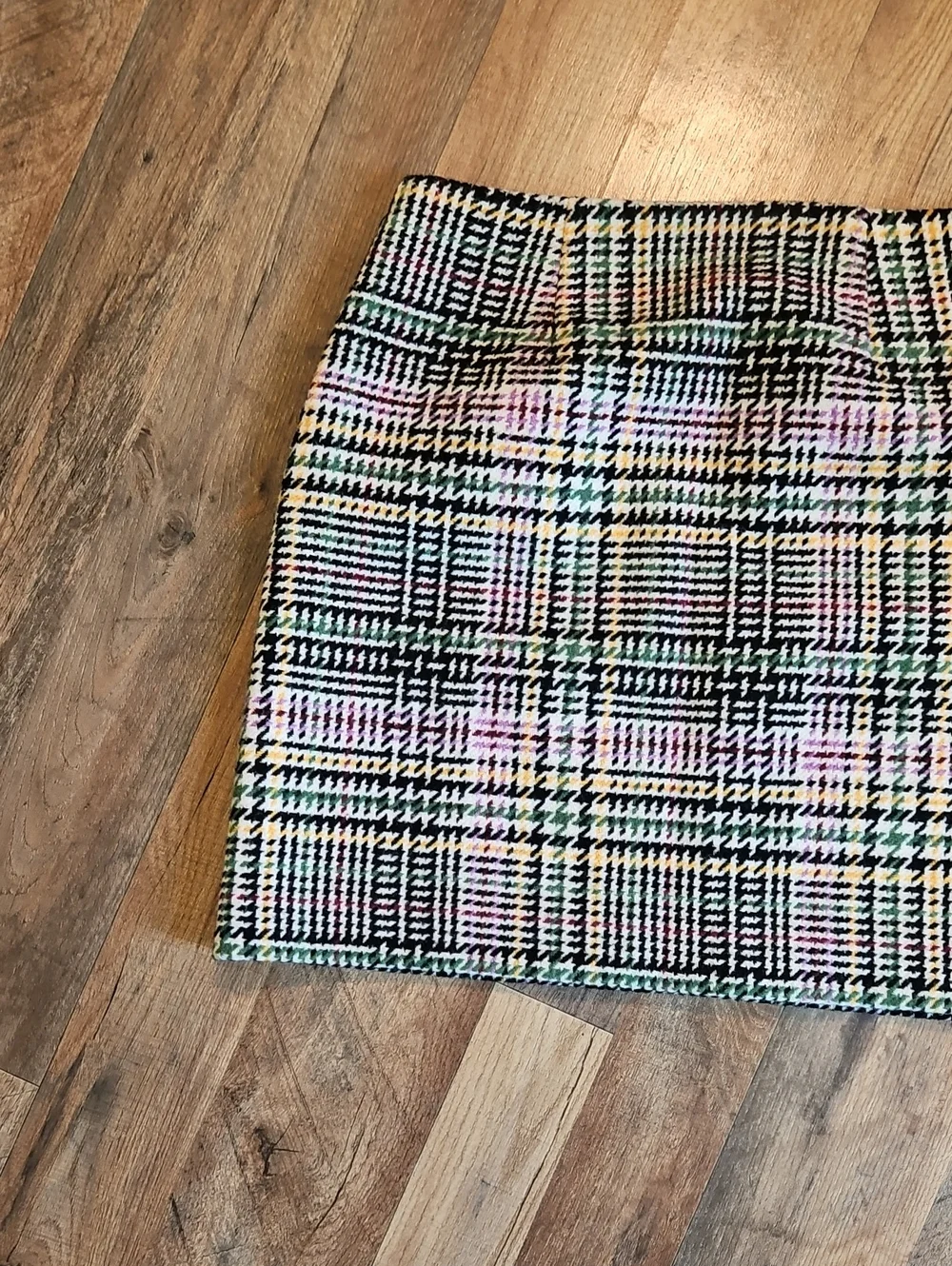 👗LOFT Pastel Plaid Mini Skirt